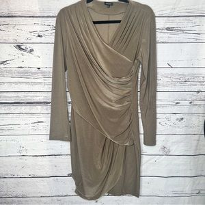 Komarov faux wrap dress